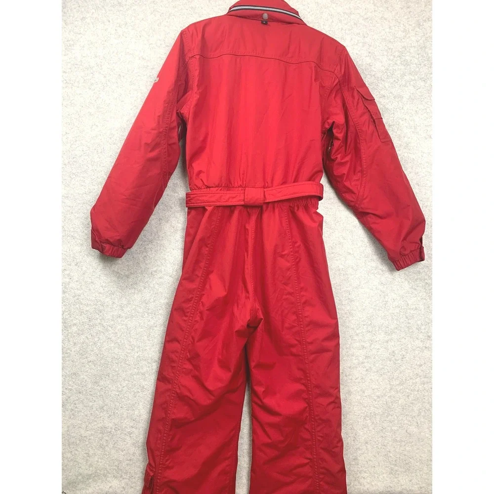 Nils Ski Suit Womens 8 Red One Piece Hooded Thermore Insulated Snow Suit